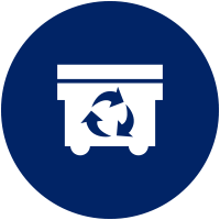 icon sustainability recylcing bin